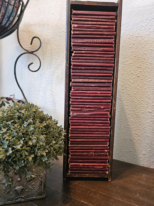 Miniature Leather Library